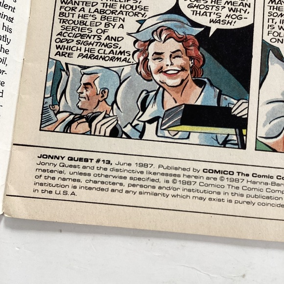 🛍️$5 Add-on🛍️ 1987 Jonny Quest comic book - Picture 2 of 4